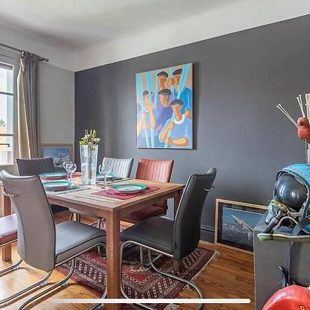 Exceptionnel 3 Pieces Art Deco En Dernier Etage Avec Garage Prive Centre Biarritz Appartement Buitenkant foto
